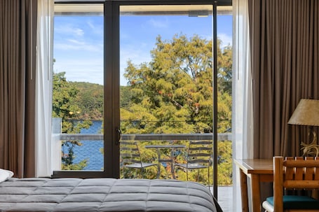 Quadruple Room, Balcony, Lake View | Free WiFi, bed sheets. YMCA Trout Lodge