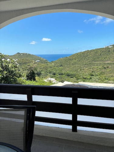 2-bedroom condo with WiFi, AC   View of  water from deck   Pool