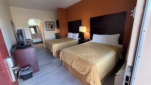 Desk, laptop workspace, blackout curtains, iron/ironing board - Executive Inn & Suites (Pittsburg)
