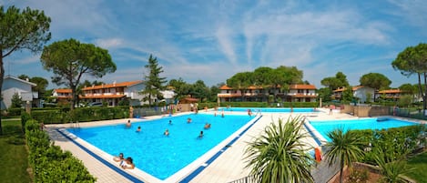 Apartment, 3 Bedrooms, Balcony, Garden View | Pool | Outdoor pool