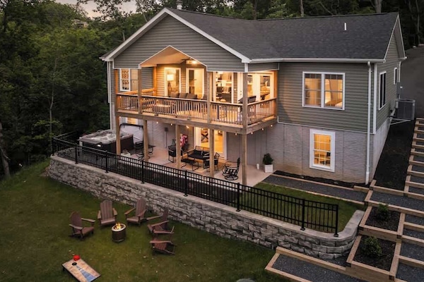 Backyard and Fir pit Seating Area