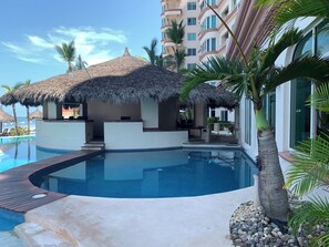 Indoor pool, a heated pool