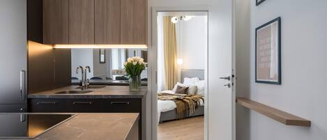 Comfort Apartment, 2 Bedrooms, Air conditioning | 2 bedrooms, blackout curtains, iron/ironing board, free WiFi