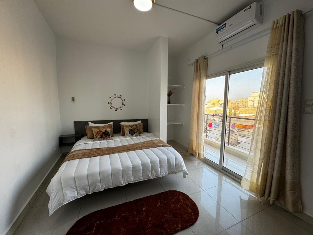 1 kamar tidur, setrika/meja setrika, dan Wi-Fi gratis