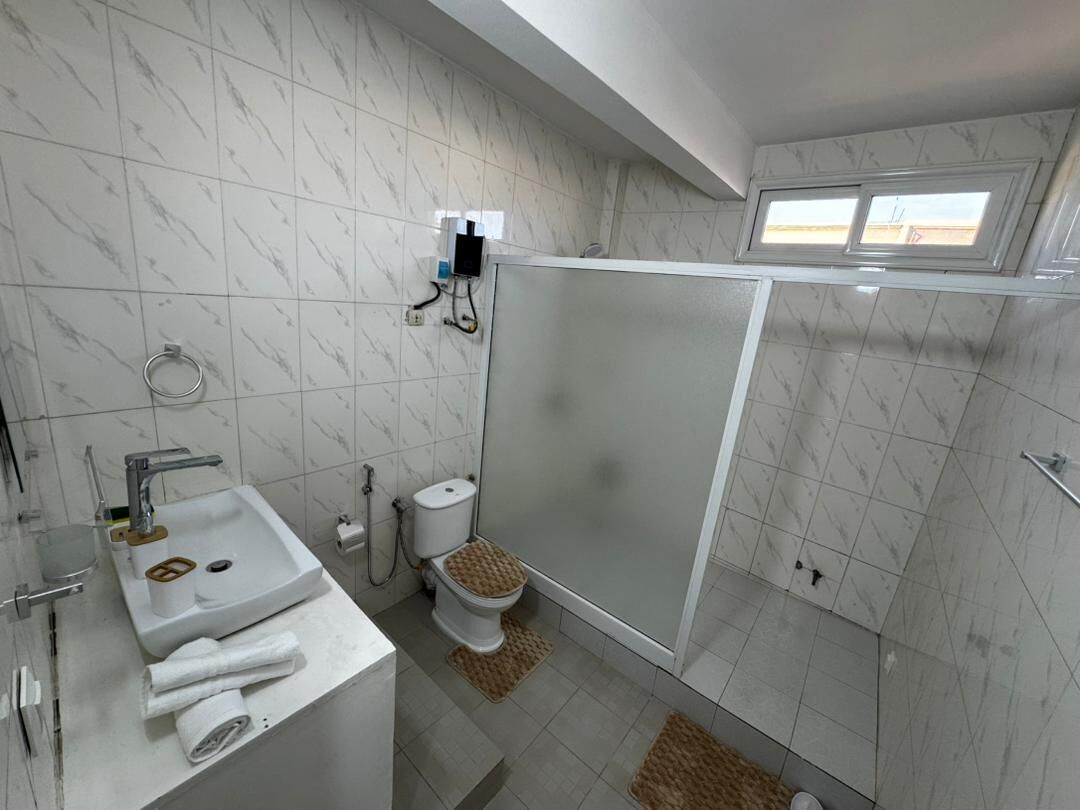 Estúdio luxo, sacada, vista para a cidade | Banheiro