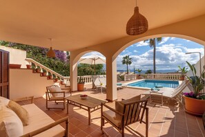 Terrace/patio - Wonderful Sea Views and Private Pool in Aucanada, Alcudia (ALCUDIA)