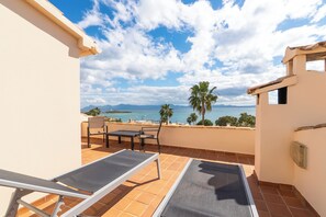 Terrace/patio - Wonderful Sea Views and Private Pool in Aucanada, Alcudia (ALCUDIA)
