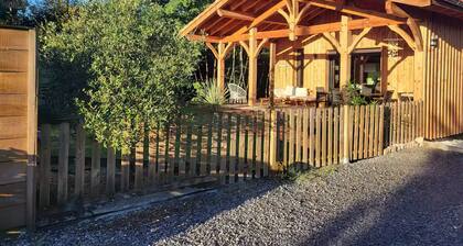 Maison en bois dans la nature