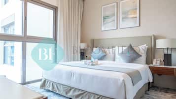 3 soverom, safe på rommet, strykejern/-brett og wi-fi (inkludert)