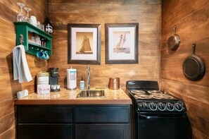 Fridge, cookware/dishes/utensils, dining tables - Pirate Themed Room | Fast WiFi (Grayland)