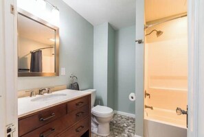 Towels, soap, toilet paper