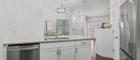 Microwave, oven, stovetop, dishwasher