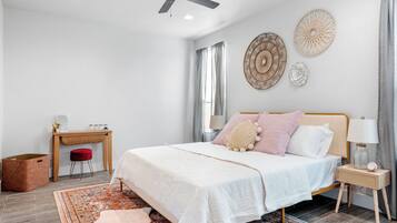 1 bedroom, iron/ironing board, travel crib, WiFi (free)