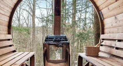 Little Timber Lodge - 3BD Modern Wellness Retreat. Sauna, Cold Plunge, 2 Acres