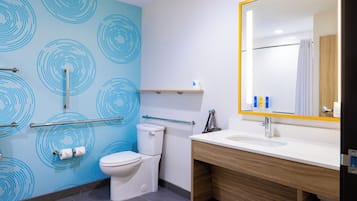 Free toiletries, hair dryer, towels, soap