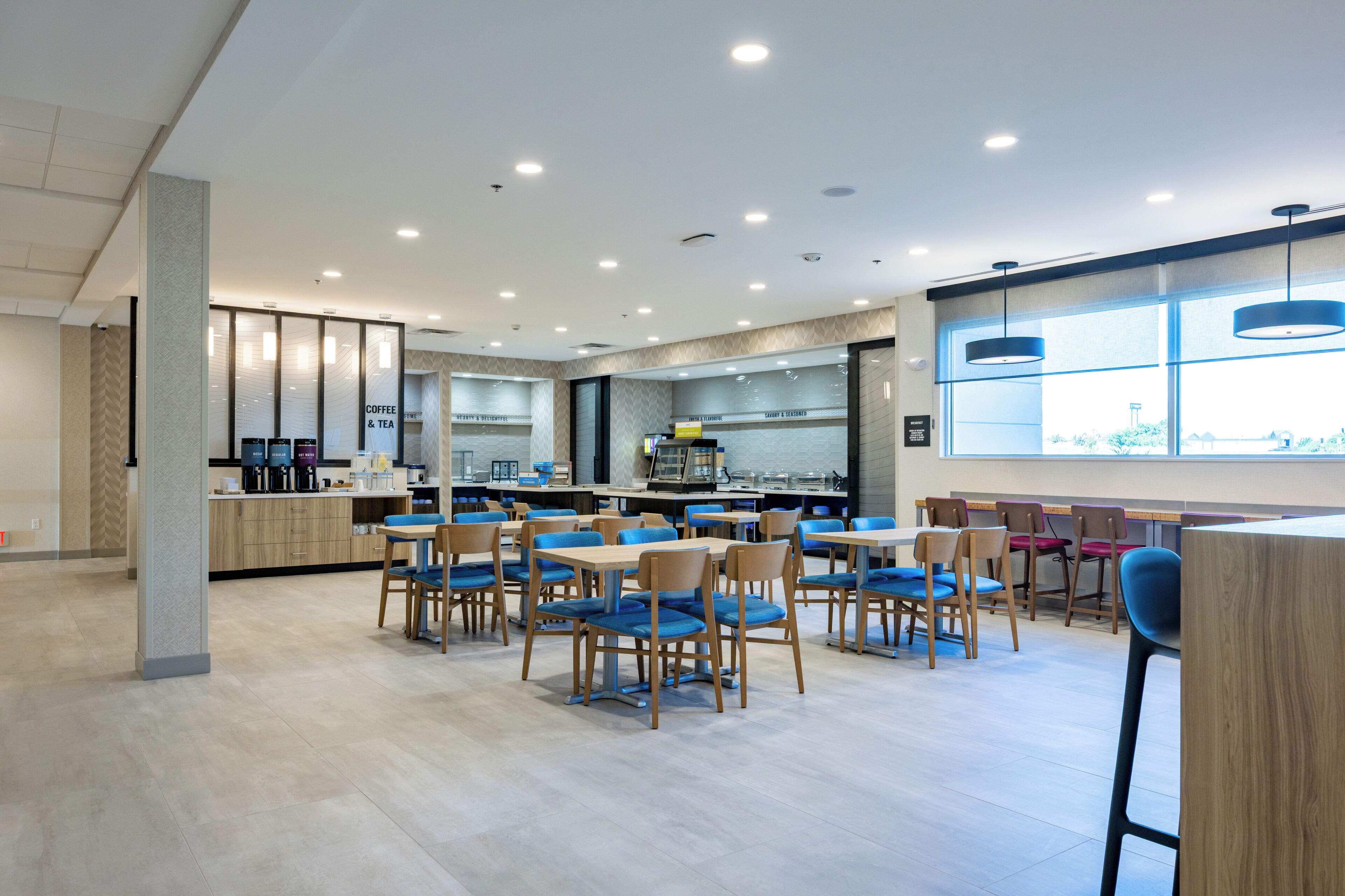 Free daily buffet breakfast