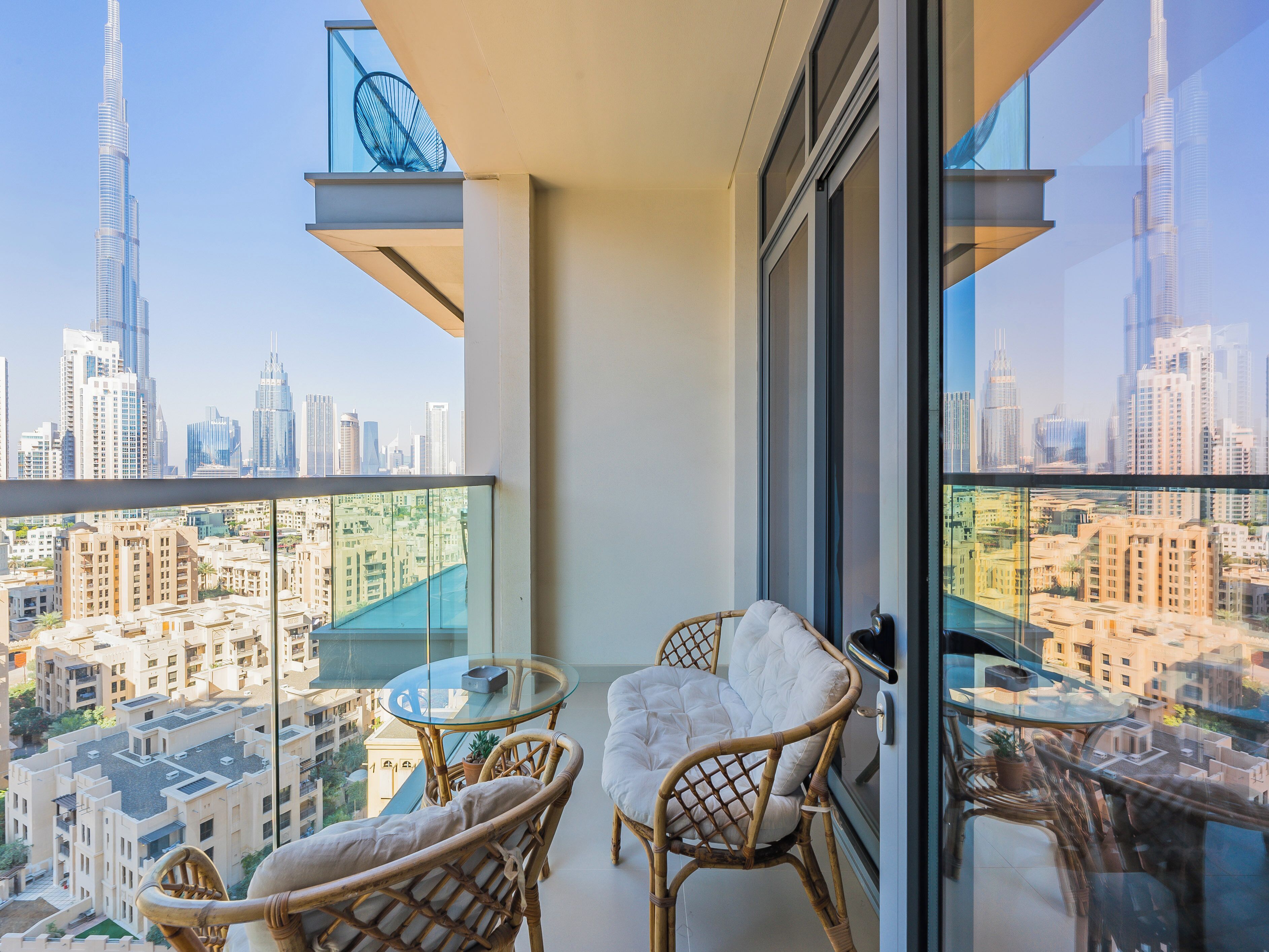 Lägenhet - balkong - utsikt mot staden | Balkong