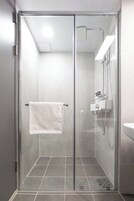 Premium Suite, Balcony, Sea View | Bathroom | Shower, hair dryer, towels, soap