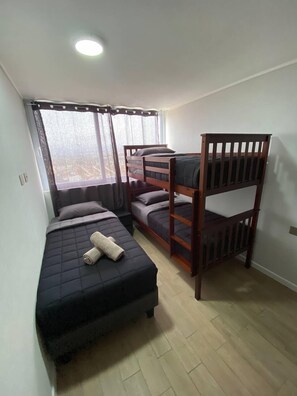 Family Apartment, Balcony, Beach View | 2 bedrooms, soundproofing, free WiFi - PerlaNegra (Coquimbo)