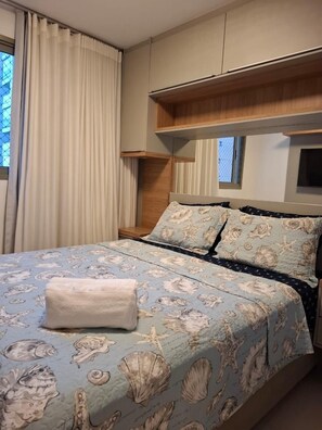 2 slaapkamers, een strijkplank/strijkijzer, wifi, beddengoed