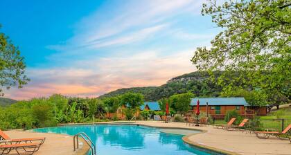 The View Cabin King Bed: Texas Hill Country Resort