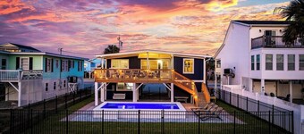 Gaston's Getaway | 5BR Channel Home w/ Heated Pool