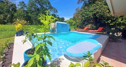 Riverfront property with private pool, close to pristine beaches. Bird watching