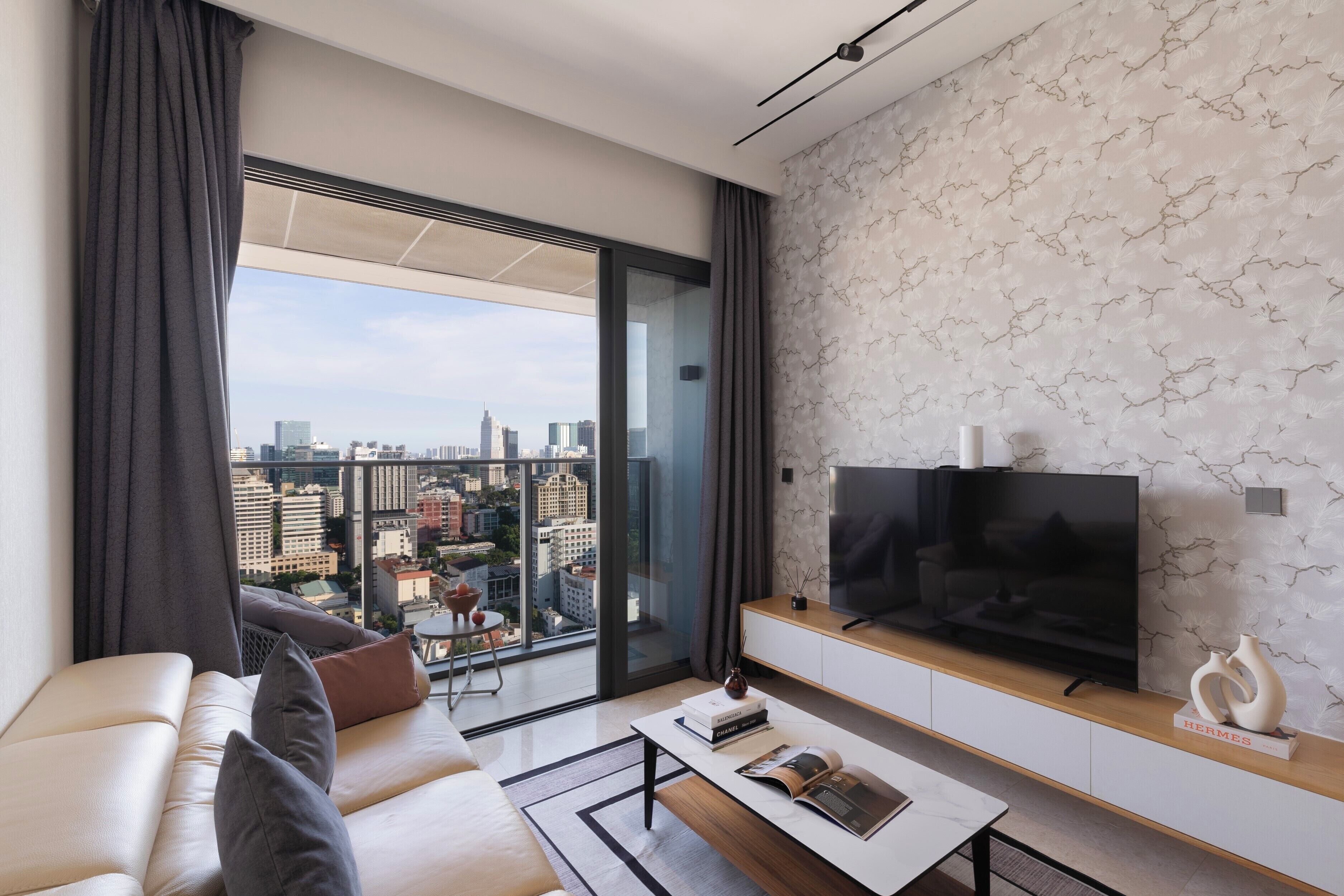 Family Suite, 3 Bedrooms, Club lounge access, City View | Living area | 65-inch Smart TV with cable channels, Netflix, smart speakers