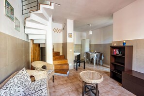 21-inch flat-screen TV with cable channels