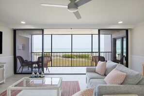 TV, offices - Sundial A201- Gorgeous Beachfront Condo at Sundial (Sanibel)