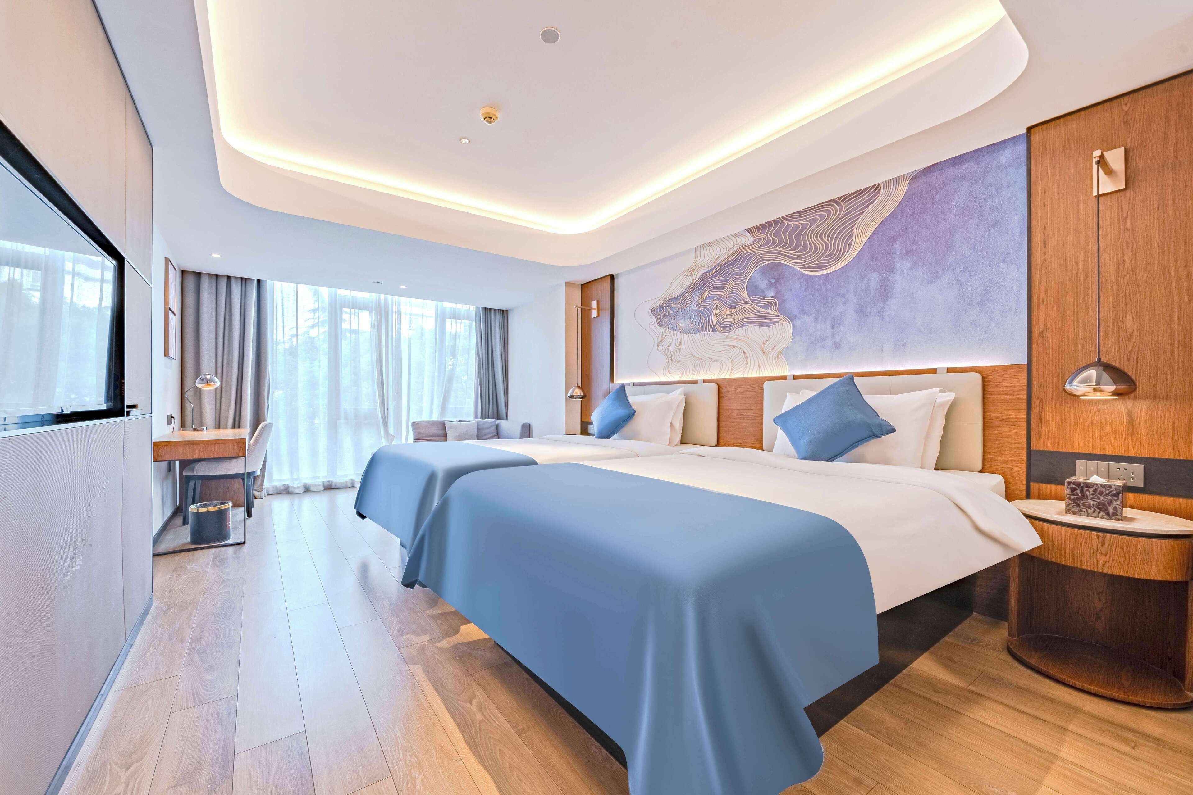 奢華雙床房 | 高級寢具、迷你吧、書桌、手提電腦工作空間