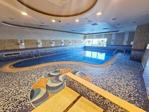 Indoor pool, a heated pool