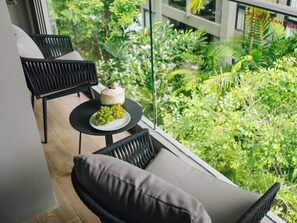 Deluxe-Apartment, Balkon | Terrasse/Patio