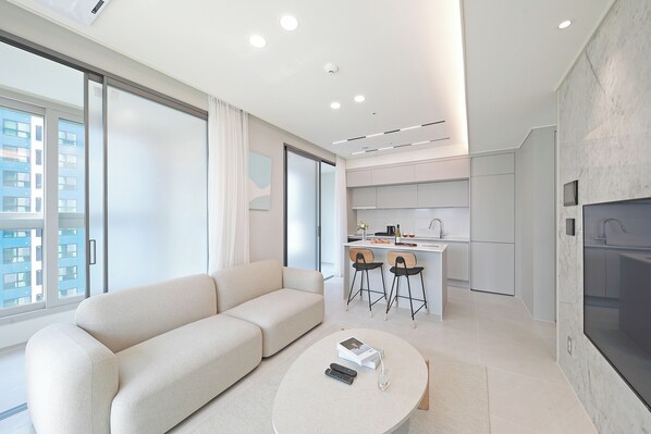 Suite Studio Exécutive | Literie de qualité supérieure, surmatelas, Wi-Fi gratuit, draps fournis