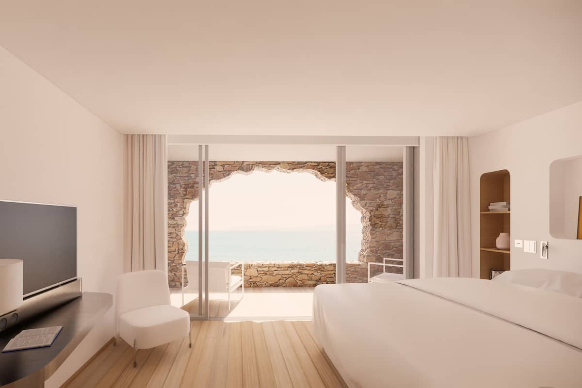 Luxury Double Room, 1 King Bed, Balcony, Sea View | 2 bedrooms, minibar, in-room safe, blackout drapes