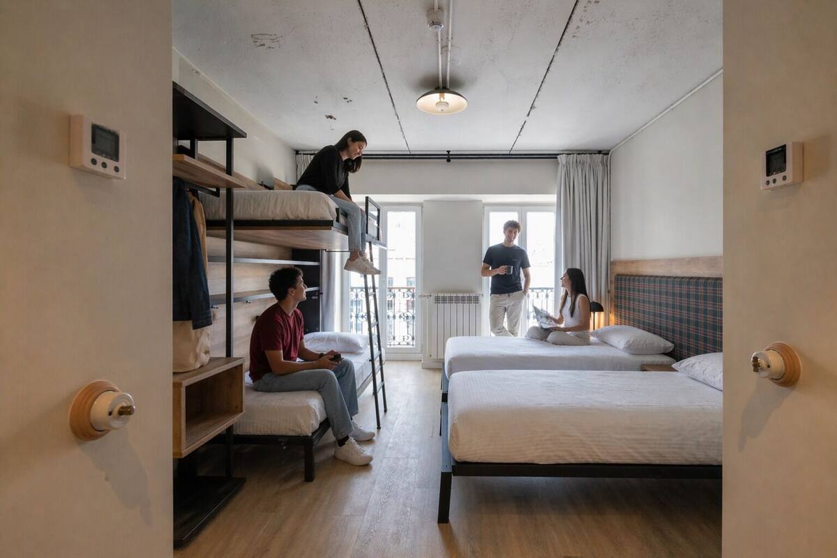 Family Room for 4 Twin | Allergitestet sengetøy, lydisolert og wi-fi (inkludert)