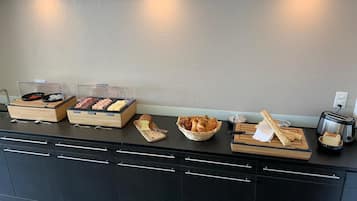 Free daily self-service breakfast