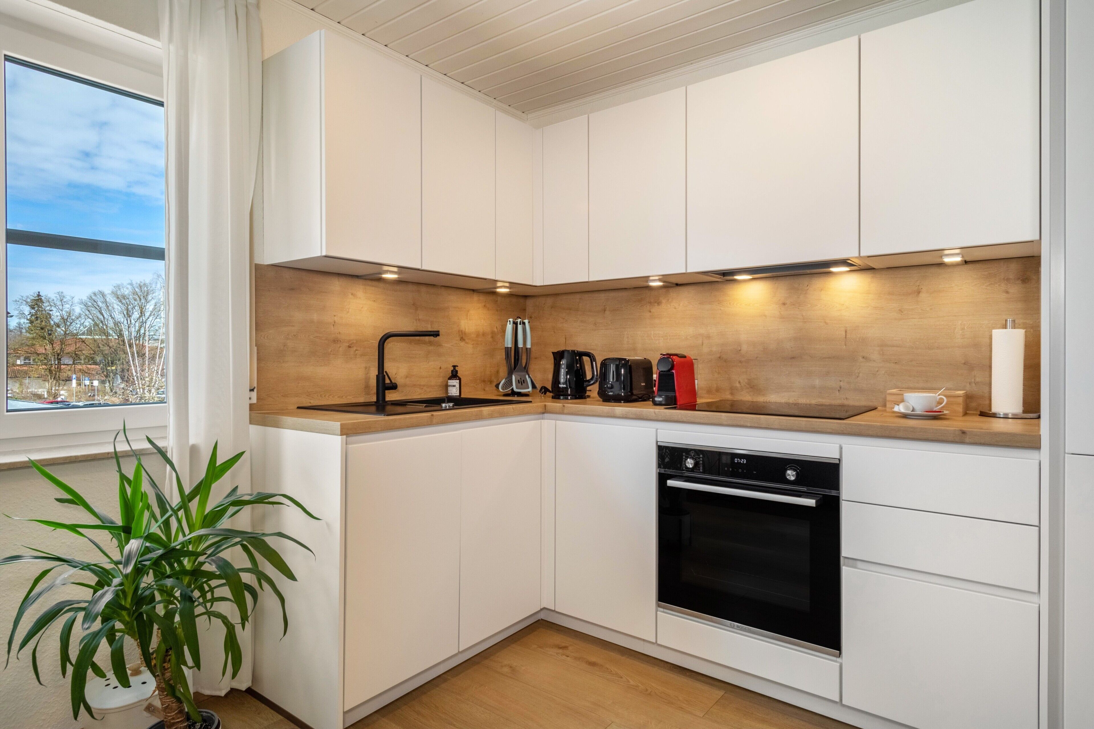 Fridge, oven, stovetop, dishwasher