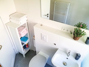 Shower, hair dryer, towels - Apartment 'Enjoy The Beauty Of Überlingen' with Balcony and Wi-Fi (Überlingen)