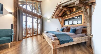 Chalet "Hochsitz" avec vue sur les montagnes, Wi-Fi et climatisation