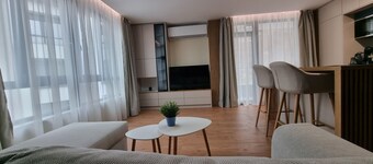 Cozy 1-bedroom apartment in charming Sandanski nearby town park with WiFi, AC