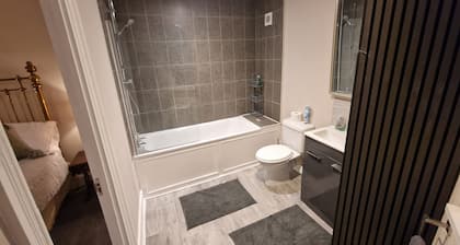 Upscale Double Room with private bathroom 300 yards from Earlsfied Station