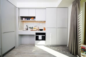 Classic Studio, City View | Private kitchenette | Mini-fridge, microwave, oven, stovetop - Vita Student Only, Bruce Street at Belfast (Belfast)