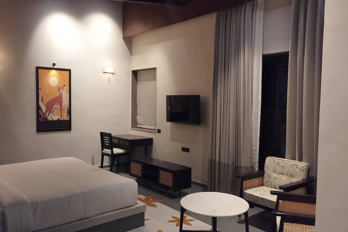 Habitación doble Grand, vista al jardín | 1 habitación, tabla de planchar con plancha y wifi gratis