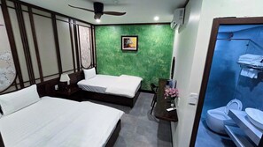 Triple Room | Blackout drapes, soundproofing, free WiFi, bed sheets - Serena Tam Coc Hotel & Villa (Hoa Lu)