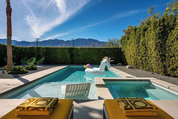 A heated pool