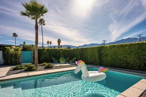 A heated pool