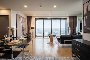 Presidential Suite, 3 Bedrooms, Club Lounge Access, River View | Private kitchen | Full-size fridge, microwave, oven, stovetop - KVG Luxstay West Tower Lumiere Riverside (Ho Chi Minh City)