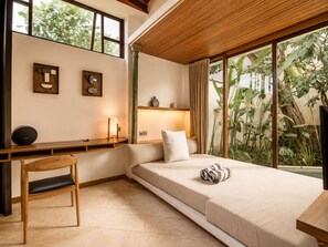 Interior - Stylish 1BR Villa with Pool, 800m to Canggu Beach (Kecamatan Mengwi)