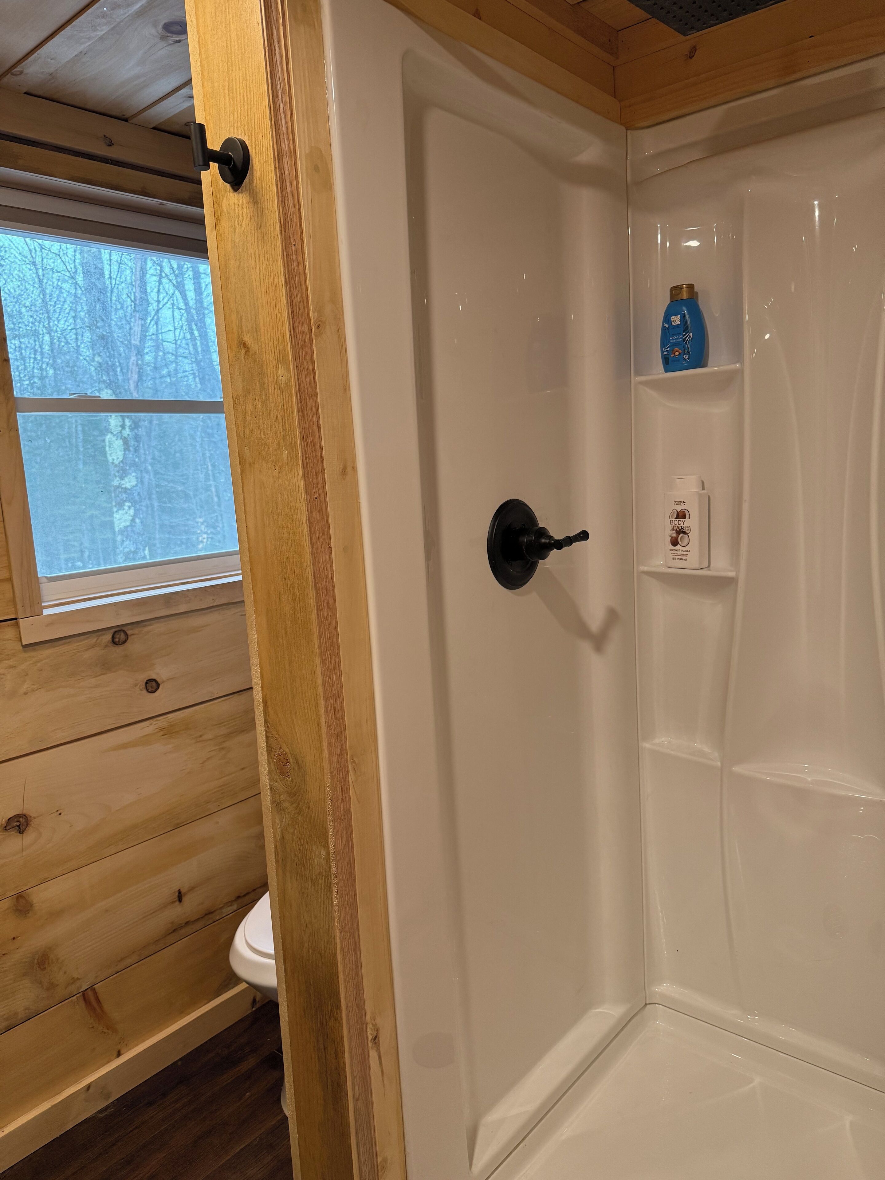 Towels, soap, shampoo, toilet paper